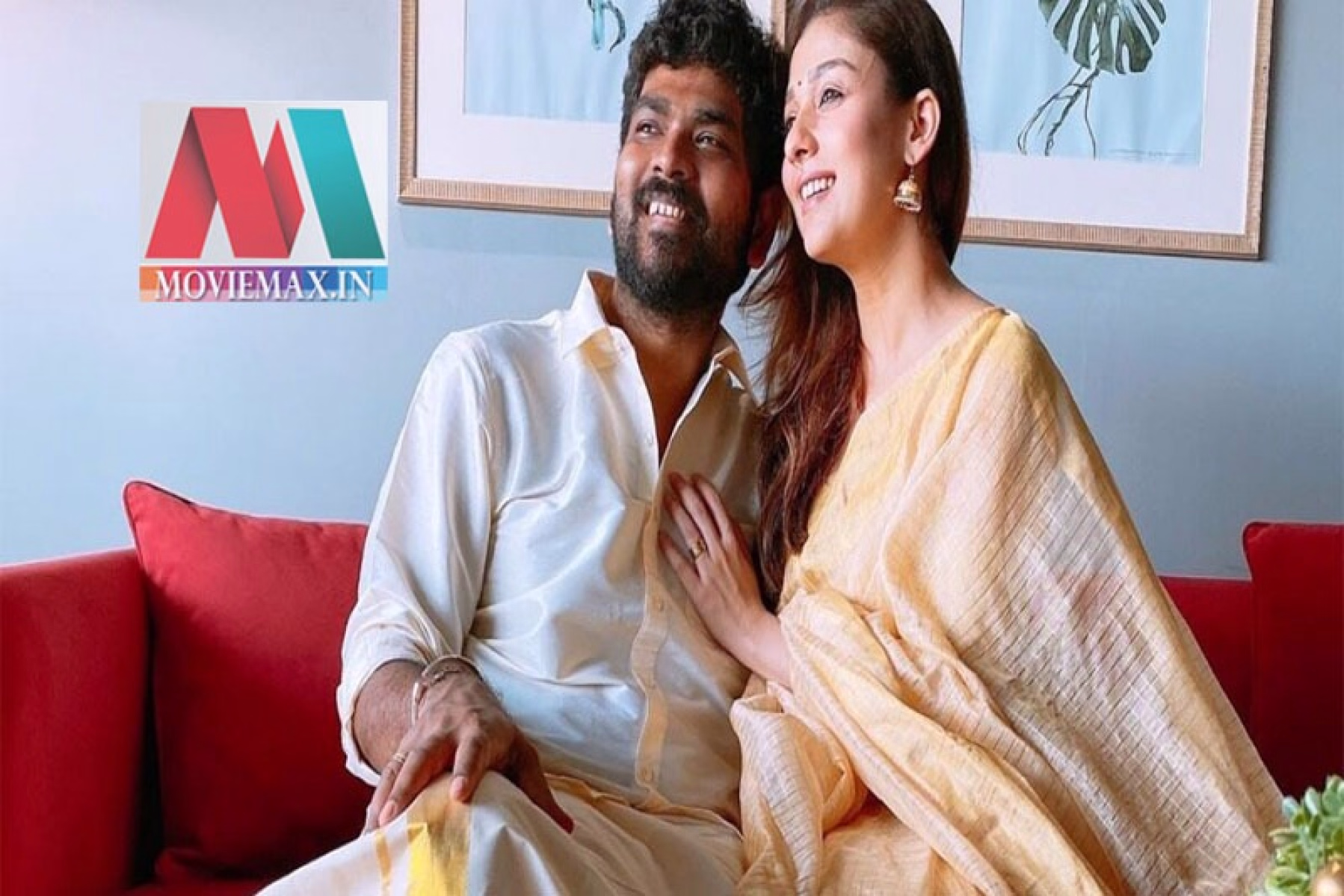 പരമ്പരാഗത രീതിയിൽ സെറ്റ് സാരിയുടുത്ത്  നയൻതാര