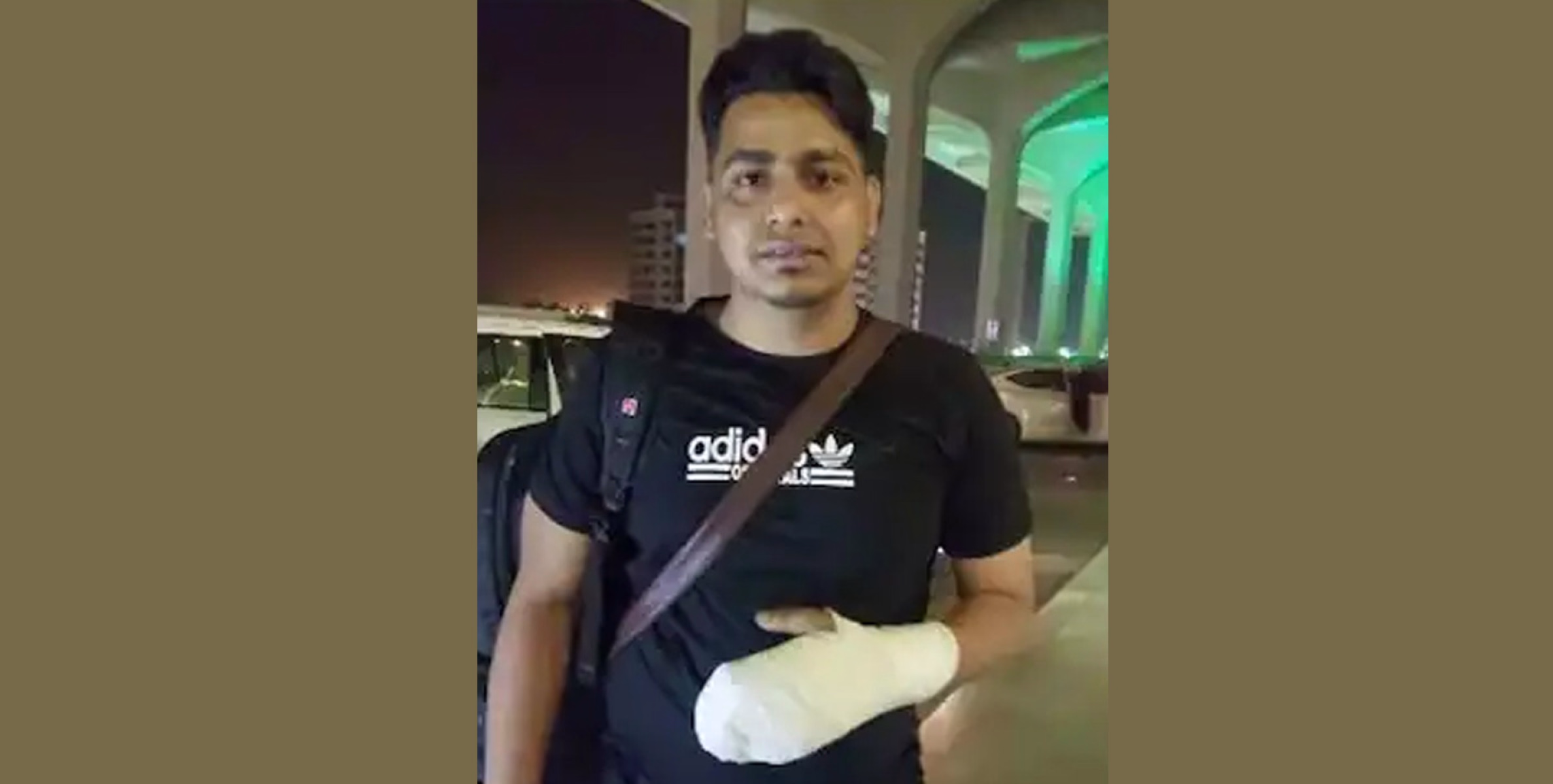 കട്ടര്‍  മെഷീനില്‍ കുടുങ്ങി വിരലുകള്‍ അറ്റ പ്രവാസി നാട്ടിലെത്തി