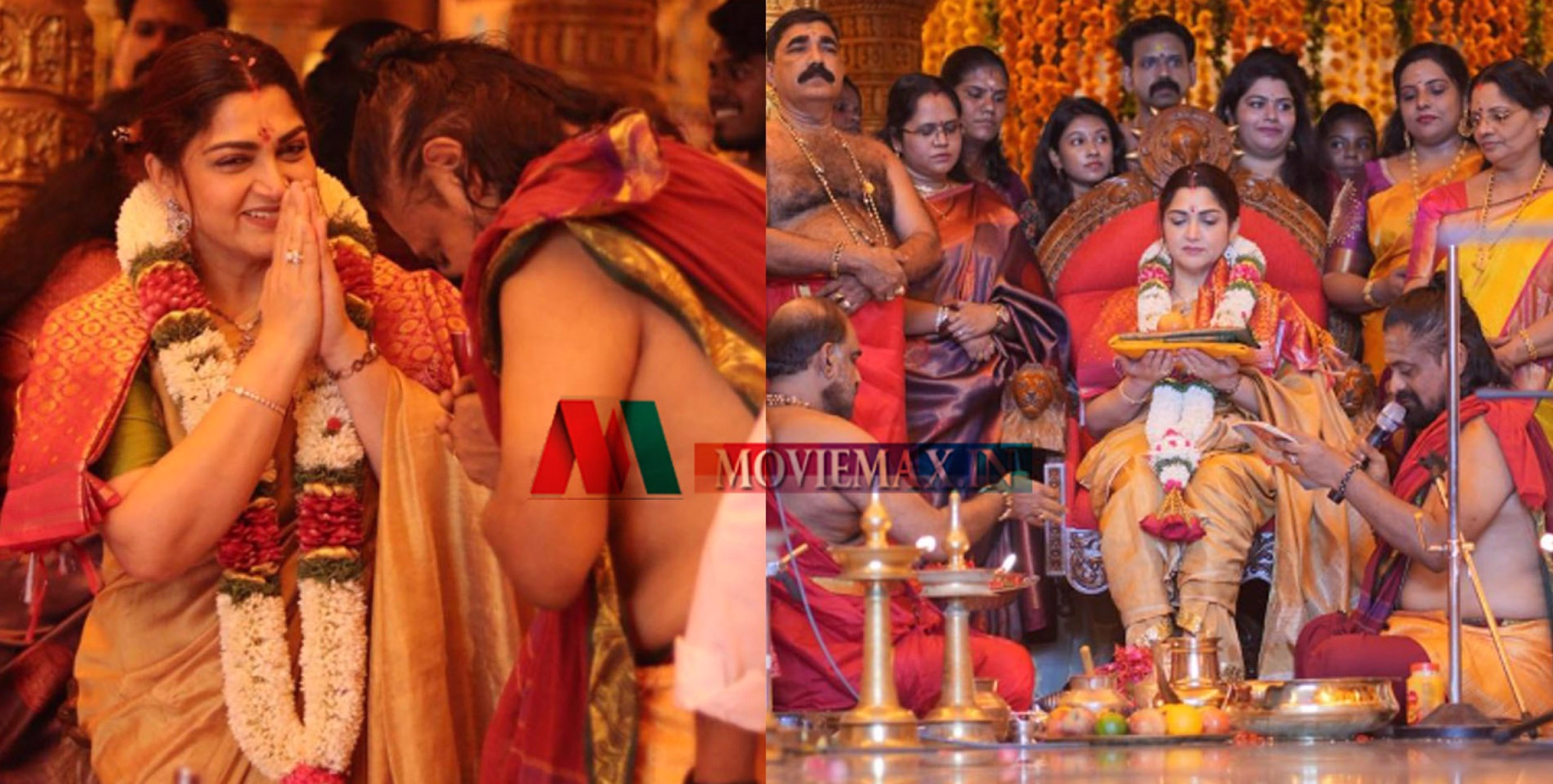 #khushbu | 'ദൈവത്തിൽ നിന്നുള്ള ദിവ്യാനു​ഗ്രഹം'; നാരീപൂജയിൽ പങ്കെടുത്ത് ഖുശ്ബു 