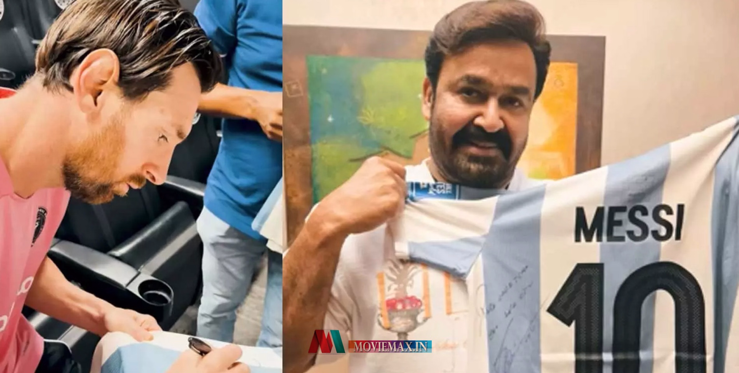 'പ്രിയപ്പെട്ട ലാലേട്ടന്' മെസ്സിയുടെ വക മോഹൻലാലിന് ഓട്ടോഗ്രാഫ്