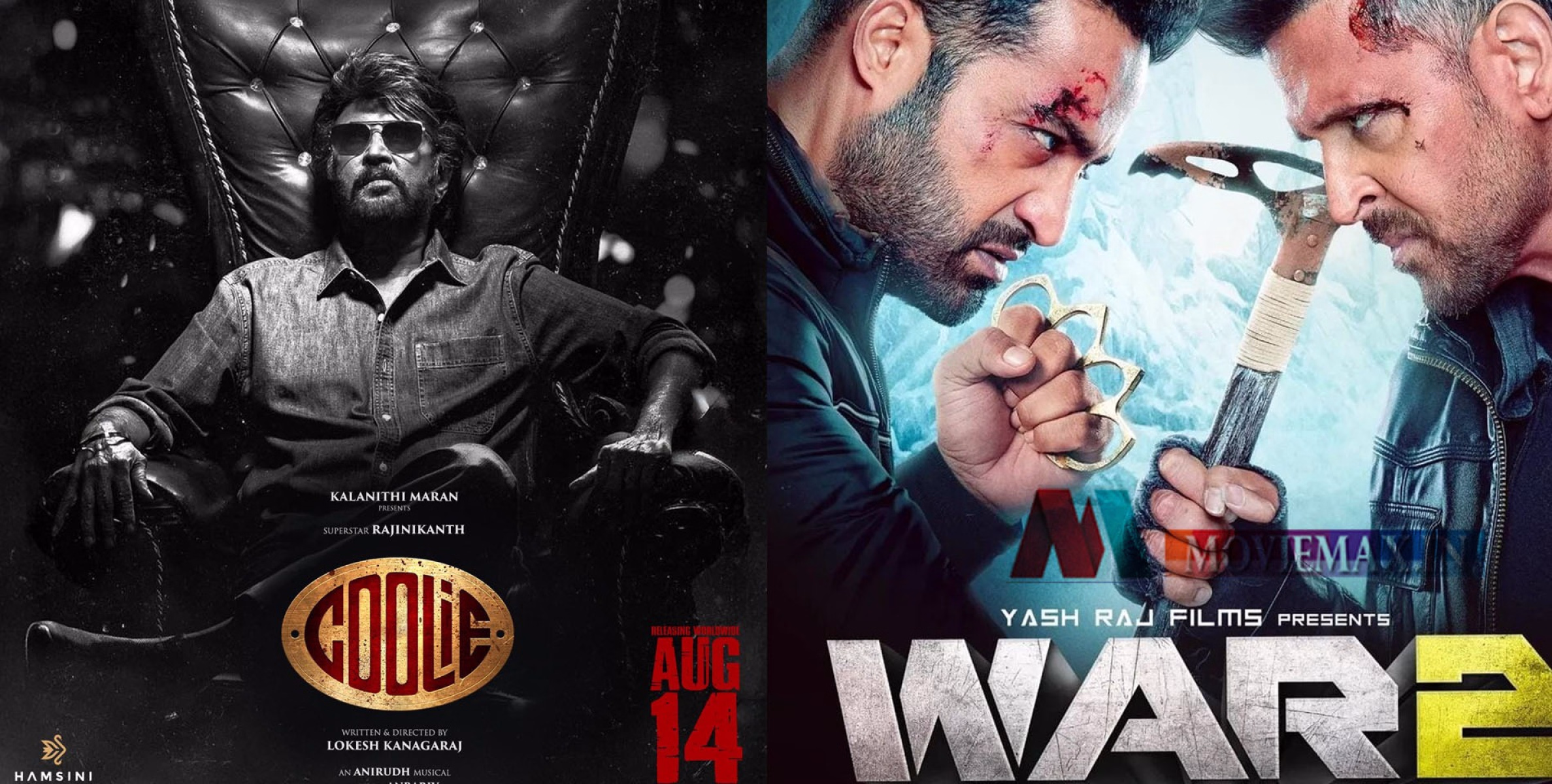 വാർ ടൂവിനുള്ളിൽ ഒതുങ്ങി പോകുമോ കൂലി; വരുന്നു ബോളിവുഡിലും സൗത്തിന്ത്യയിലും വമ്പൻ ഹിറ്റുകൾ