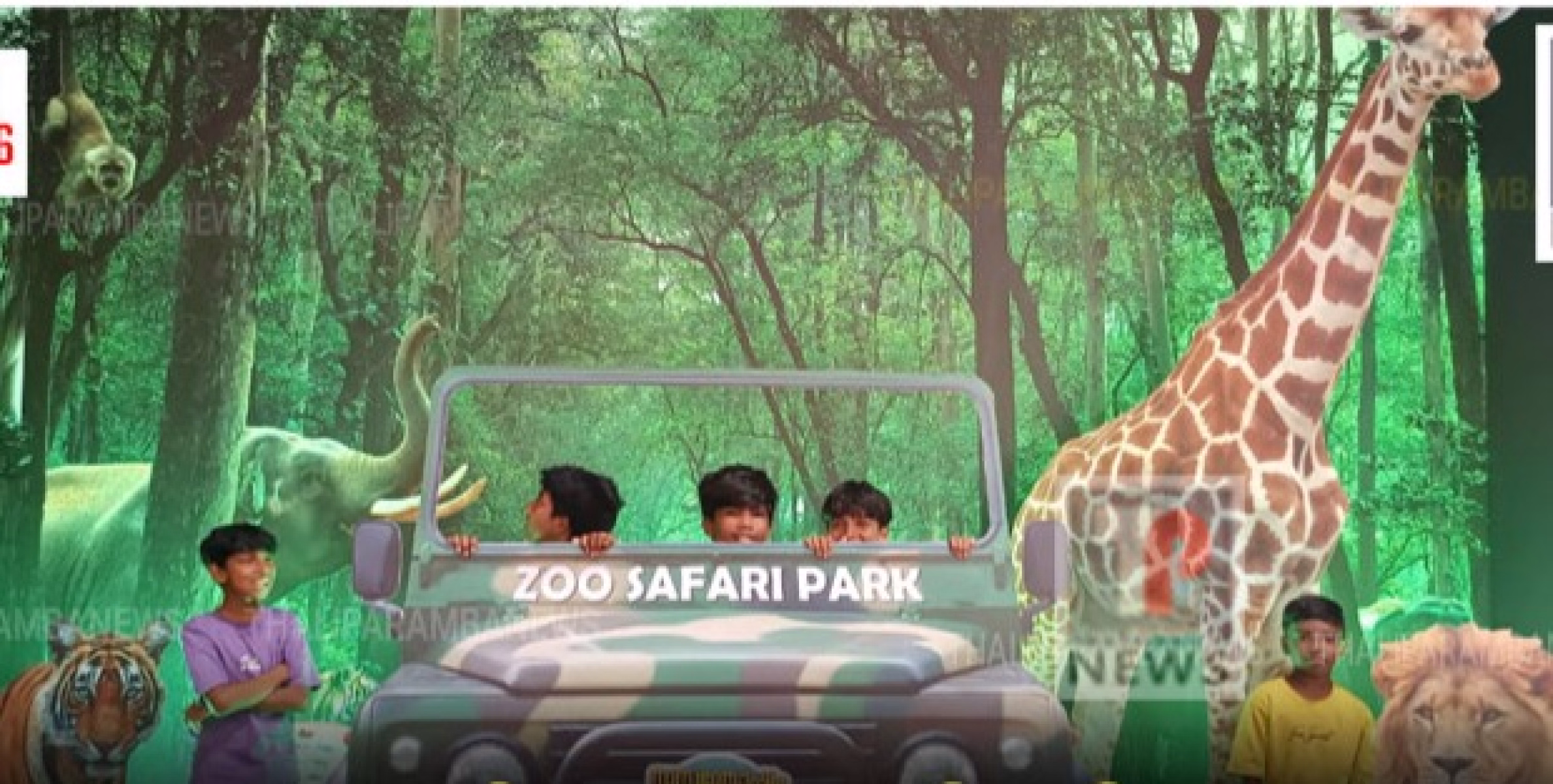 ഹാപ്പിനസ് ഫെസ്റ്റിവലിൽ സെൽഫിയെടുക്കാനായി സൂ സഫാരി പാർക്ക്‌ സെൽഫി പോയിന്റ്