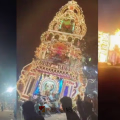 വെല്ലൂരിൽ ഉത്സവത്തിനിടെ 60 അടി ഉയരമുള്ള രഥം മറിഞ്ഞു; ഏഴ് പേർക്ക് ഗുരുതര പരിക്ക്