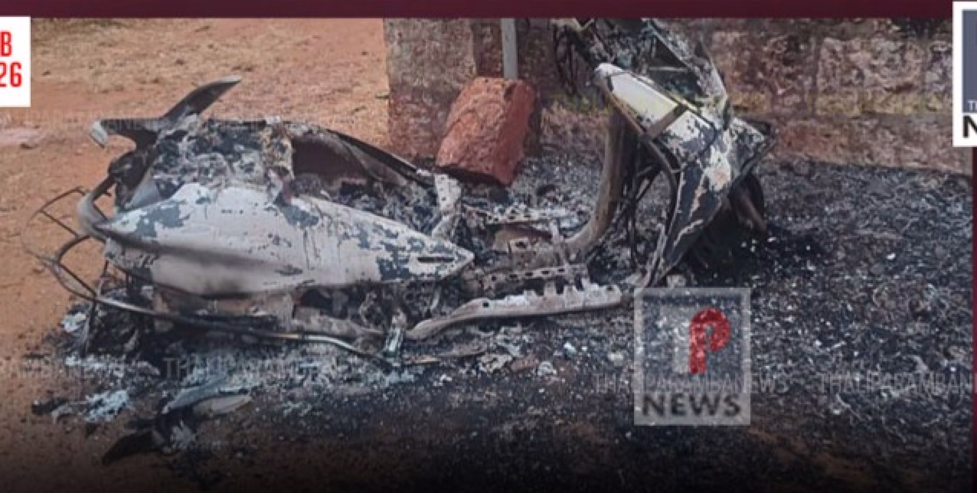 കരിവെള്ളൂരിൽ ബി.ജെ.പി പ്രവർത്തകന്റെ സ്കൂട്ടർ കത്തിച്ച നിലയിൽ